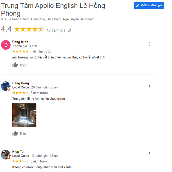 trung tâm apollo english lê hồng phong, trung tam  apollo english le hong phong