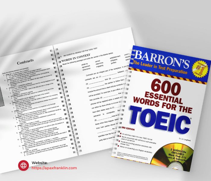 600 essential words for the toeic















