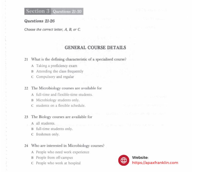 ielts listening recent actual test

